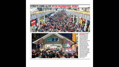 Revellers throng paths to Bappa in thousands even post-midnight