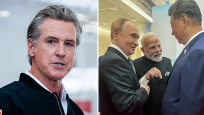  California governor Gavin Newsom mocks Donald Trump; shares video of PM Modi, Putin, Xi Jinping at SCO