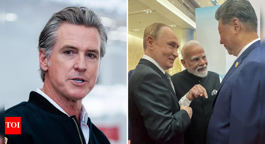 'Have no fear ...': California governor Gavin Newsom mocks Donald Trump; shares video of PM Modi, Putin, Xi Jinping at SCO