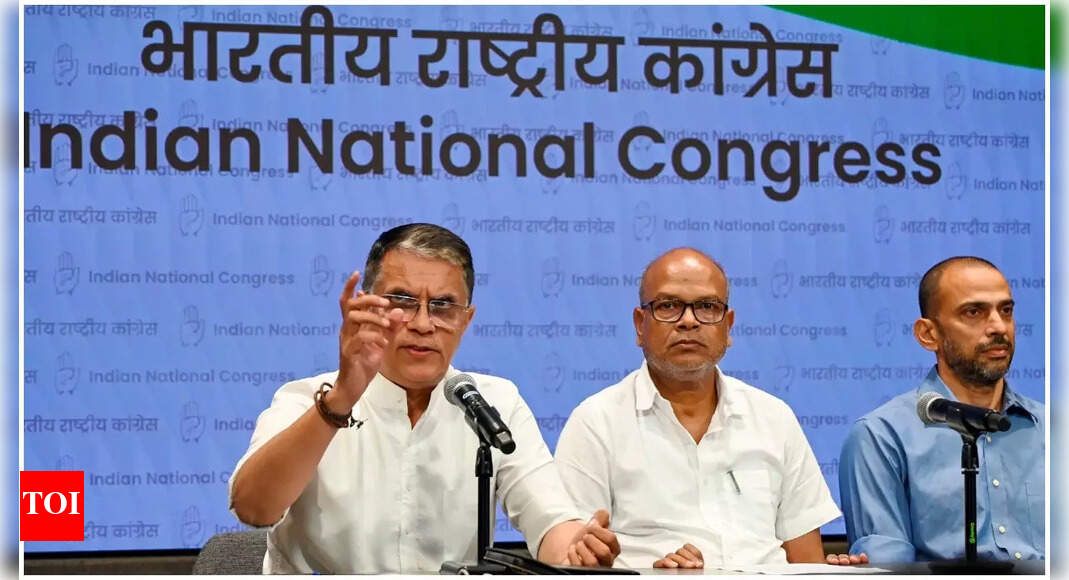 <div>Vote chori row: BJP steps up attack on Congress; claims Pawan Khera has 2 voter ID cards</div> <div>Vote 'chori' row: BJP steps up attack on Congress; claims Pawan Khera has 2 voter ID cards</div>