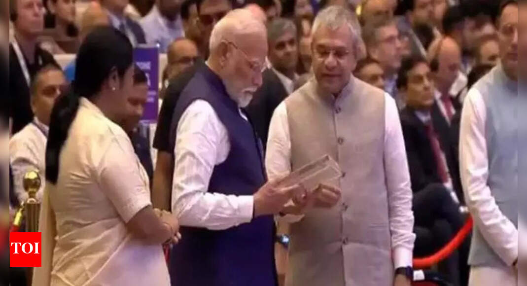 Semicon India 2025: PM Modi receives first made-in-India chip; industry leaders hail nation’s role in global ecosystem – The Times of India Semicon India 2025: PM Modi receives first made-in-India chip; industry leaders hail nation’s role in global ecosystem – The Times of India