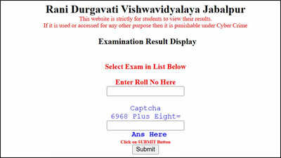 RDVV Result 2025 out for UG and PG courses at rdujbp.in, download marksheet here