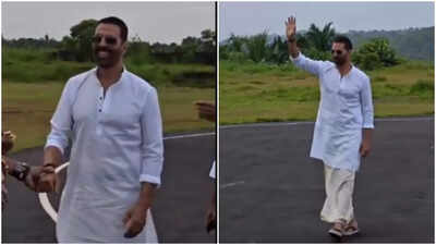 ‘Haiwaan’: Akshay Kumar pays visit to Guruvayur Temple amid busy schedule - See Pics