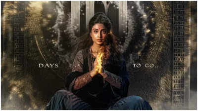 Shriya Saran looks fierce in her latest poster from Teja Sajja's 'Mirai'