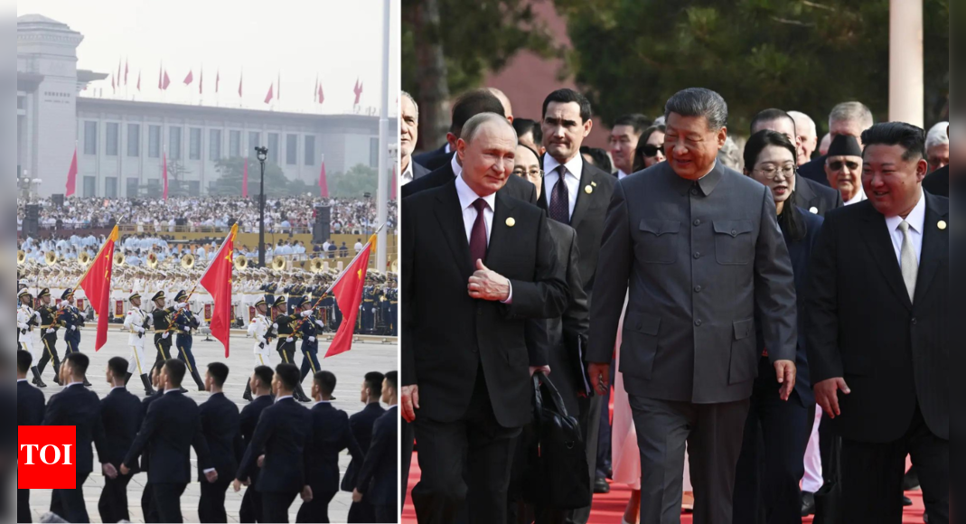 <div>Never intimidated by any bullies: Xi Jinping sends strong signal to Donald Trump; flaunts Chinas might with Putin, Kim</div> <div>'Never intimidated by any bullies': Xi Jinping sends strong signal to Donald Trump; flaunts China's might with Putin, Kim</div>