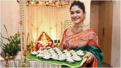 Exclusive: Mrunal Thakur brings Bappa home! Says this year marks the 62nd year