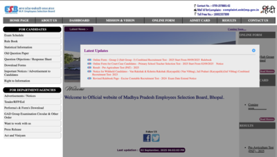  Notification out for 339 Graduate posts at esb.mp.gov.in, registration begins on this date