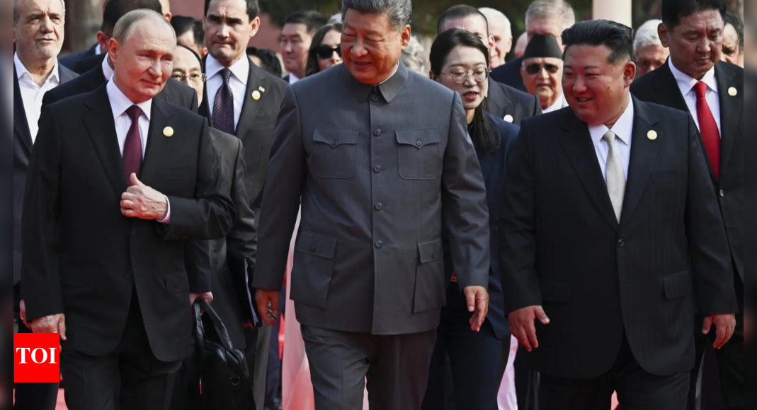 <div>Underwater drones, massive missiles and laser weapons — 'Unstoppable' China showcases new weapons; displays military strength</div>