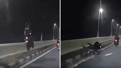 Viral video shows near-fatal motorcycle crash — you won’t believe what happens next!