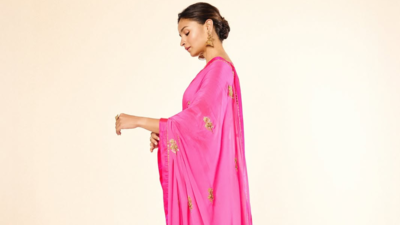 Alia Bhatt turns tradition into temptation with her ‘Patakha’ pink saree featuring centuries-old motifs