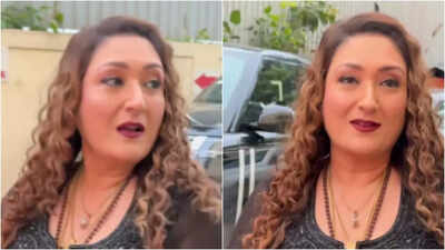 Govinda's wife Sunita Ahuja has a humorous response to paparazzi, says 'apan hit hai' - Watch VIDEO