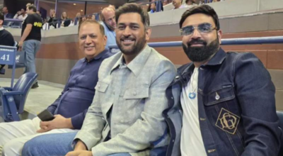 US Open: MS Dhoni Novak makes a surprising appearance for Djokovic Clash - Clock