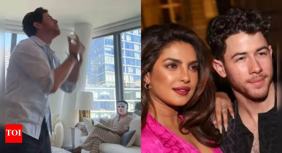 <div>Priyanka's calm UV facial hilariously interrupted by Nick</div>