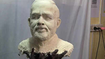 Chocolate sculpture of PM Narendra Modi unveiled in Odisha