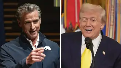  Trump mocks Newsom's hands, governor fires back with meme; internet reacts