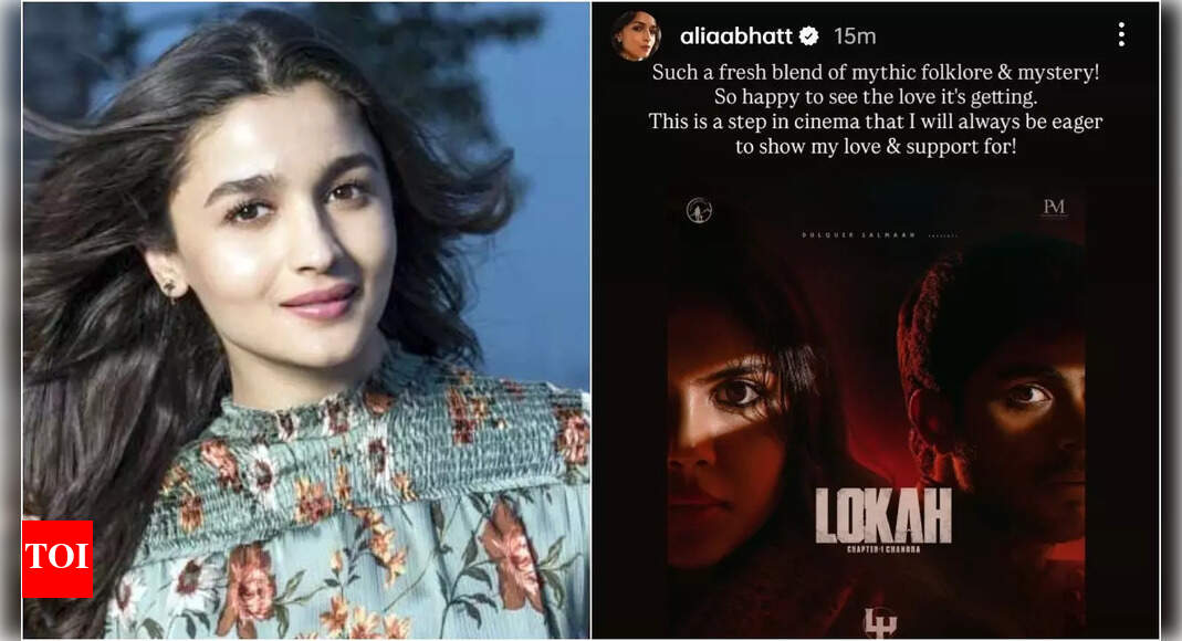 <div>'Lokah Chapter 1: Chandra': Alia Bhatt hails the film</div>
