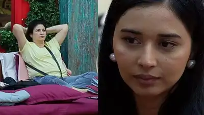  Tanya Mittal and Kunickaa Sadanand get into an argument; the latter says, “Mujhse door rahe“