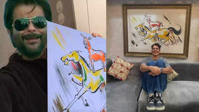 Vijay Varma posing with Majnu Bhai aka Anil Kapoor's iconic painting from 'Welcome' is the best thing on the internet today