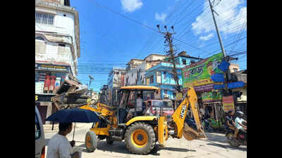 Silchar Municipal Corporation launches anti-encroachment drive to enhance urban aesthetics and traffic flow