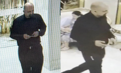  Suspect enjoys drink, and escapes in Mercedes SUV - Caught on camera!
