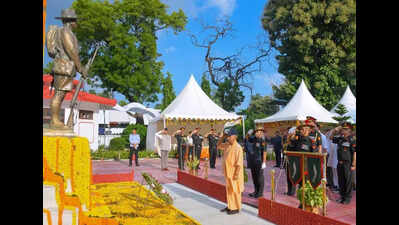 CM reiterates Rs 50 lakh aid, job for kin of fallen soldiers