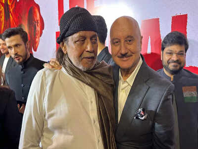 Anupam Kher and Mithun Chakraborty attend screening of 'The Bengal Files'
