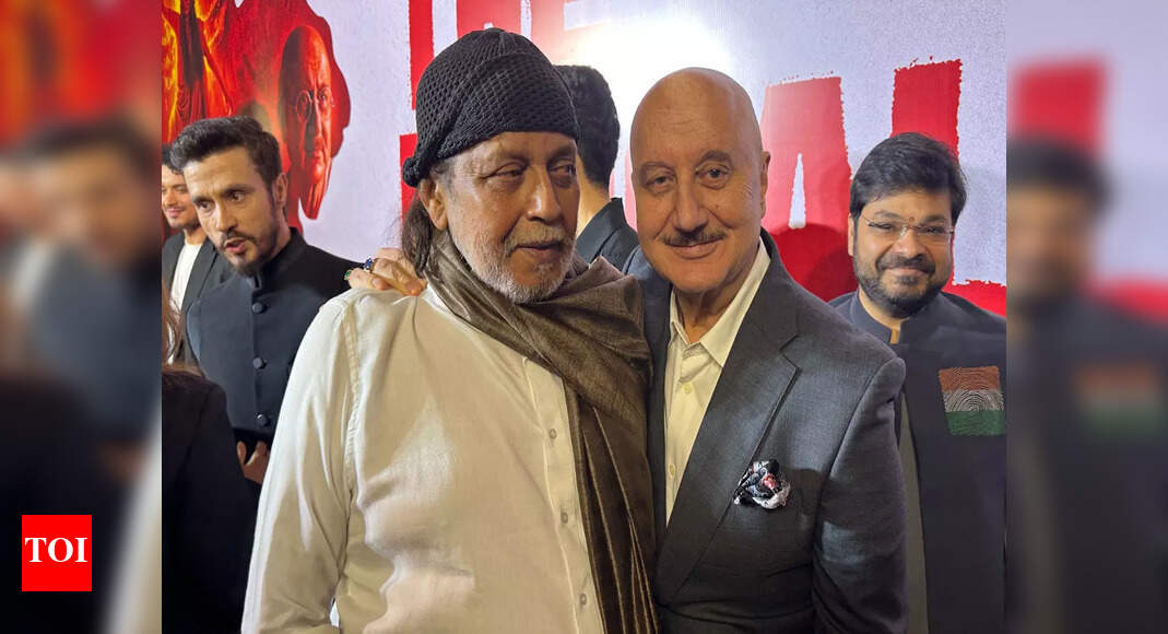 Anupam Kher and Mithun Chakraborty attend screening of 'The Bengal Files'