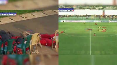 Bees attack! Football match stopped due to unexpected visitor in Africa - Watch