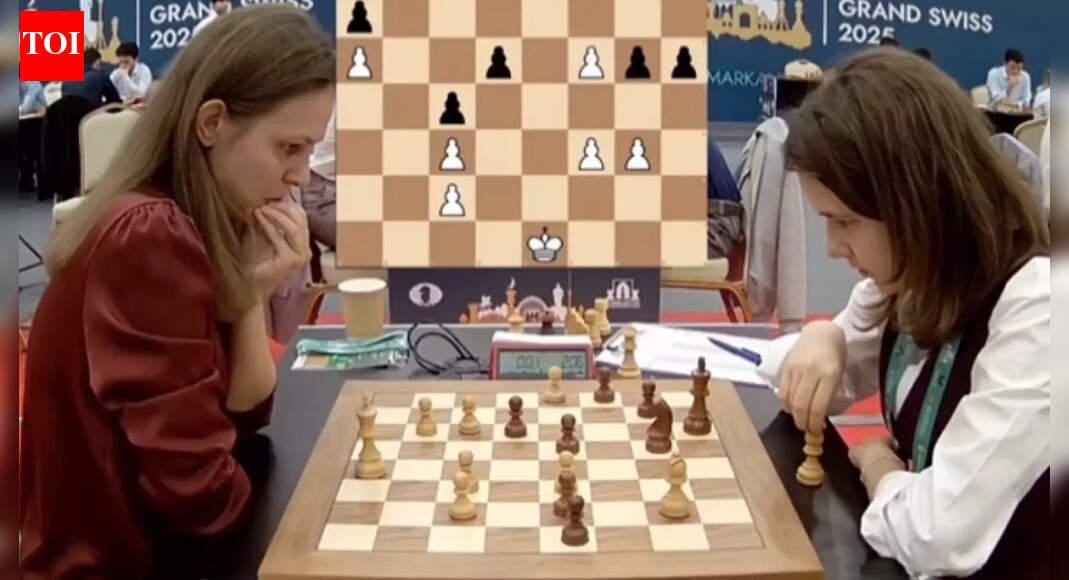 Chess | Shocking! World No. 5 GM Anna Muzychuk forgets about clock ...