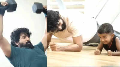 Sivakarthikeyan's workout video for 'Madharaasi' goes viral; Little SK Doss' cameo adds cuteness