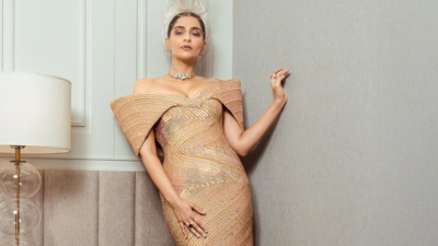Sonam Kapoor struts back into the style scene in Rahul Mishra’s finest mesh fascinator