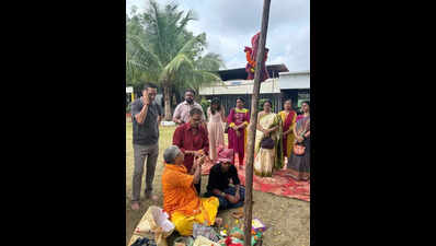 Paschim Nagpur Bangiya Samiti begins Durga Puja preparations with Khunti Puja