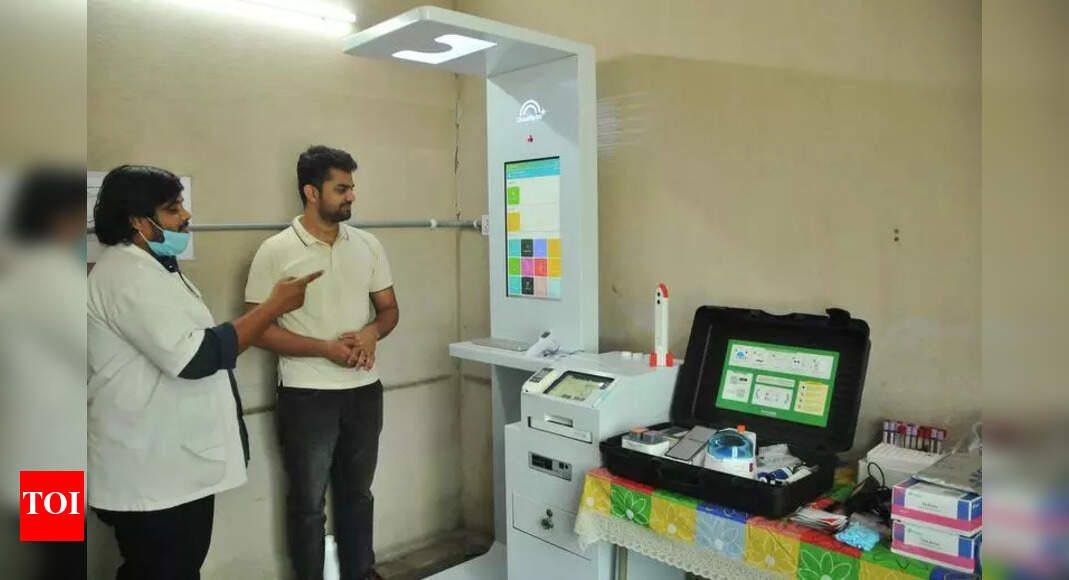 Govt hospitals roll out health ATMs for quick diagnostic tests | Hyderabad News