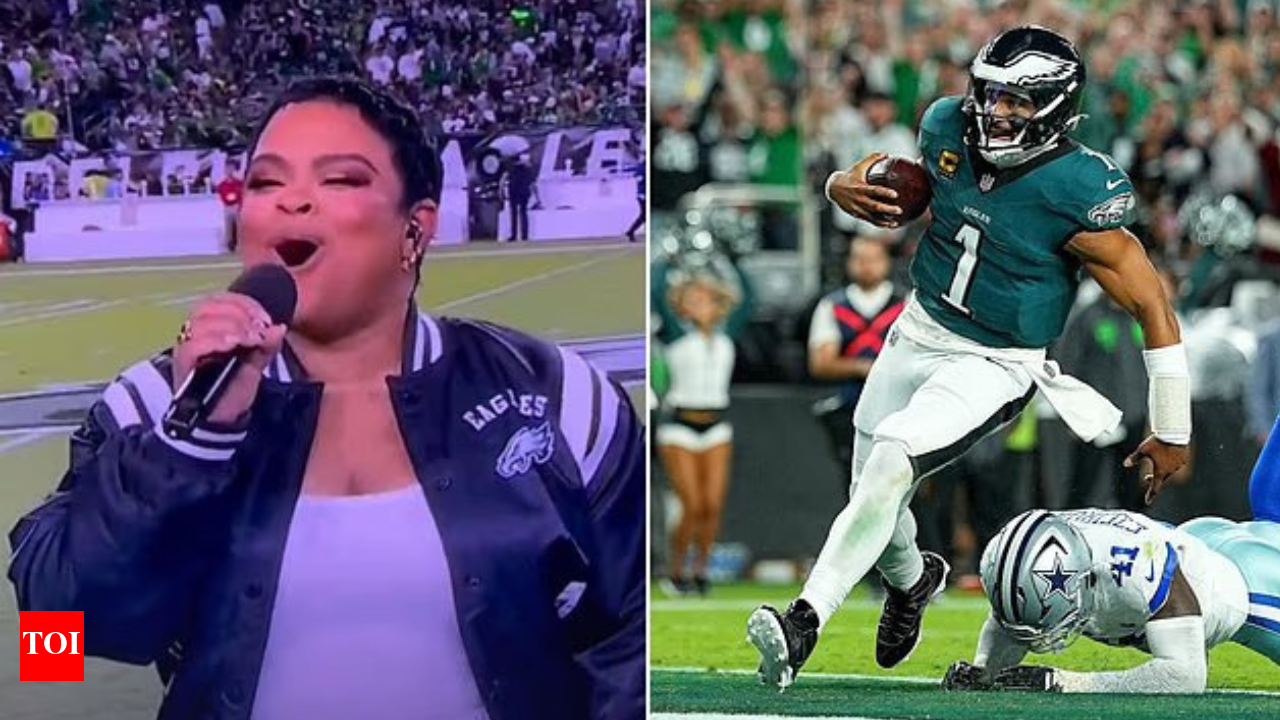 America is one nation”: Black national anthem at Eagles-Cowboys game sparks  outrage as fans say it's "dividing" the country | NFL News - The Times of  India