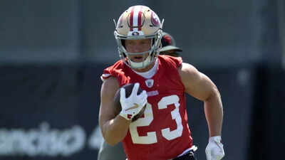 Christian McCaffrey shrugs off injury talk but uncertainty remains over star running back’s Week 1 status for 49ers