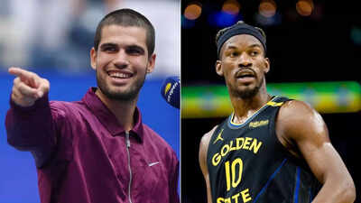 Jimmy Butler shares sweet moment with Carlos Alcaraz in his thunderous backstage appearance at US Open Semifinals