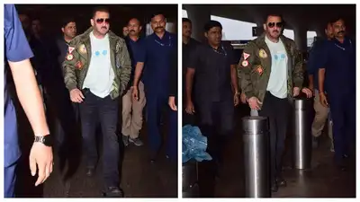 Salman Khan off to Ladakh; surrounded by bodyguards at Mumbai airport as he heads for ‘Battle of Galwan’ shoot