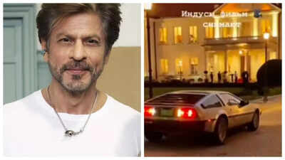 'King' shoot: Shah Rukh Khan films with iconic 'Back to the Future' DeLorean Car in Poland