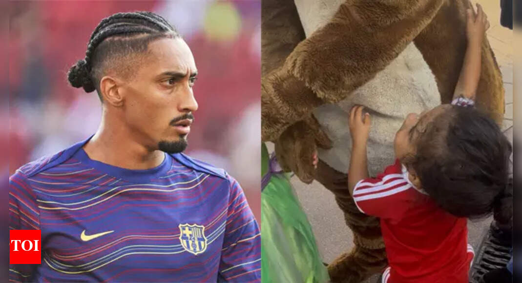 'He just wanted a hug': Barcelona star Raphinha slams Disneyland Paris over alleged racism towards son – Watch