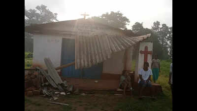 Chhattisgarh elephants damage church in tribal Jashpur, locals worry