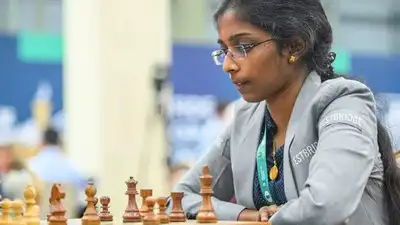  Vaishali takes sole lead in women’s section, Gukesh impresses with solid win