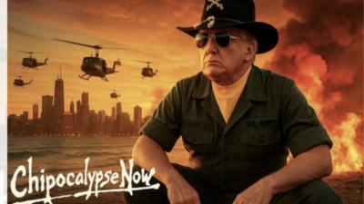  Trump threatens Chicago with national guard; posts image of city under attack