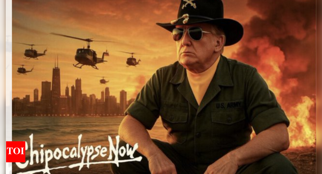 ‘Chipocalypse Now’: Trump threatens Chicago with national guard; posts image of city under attack