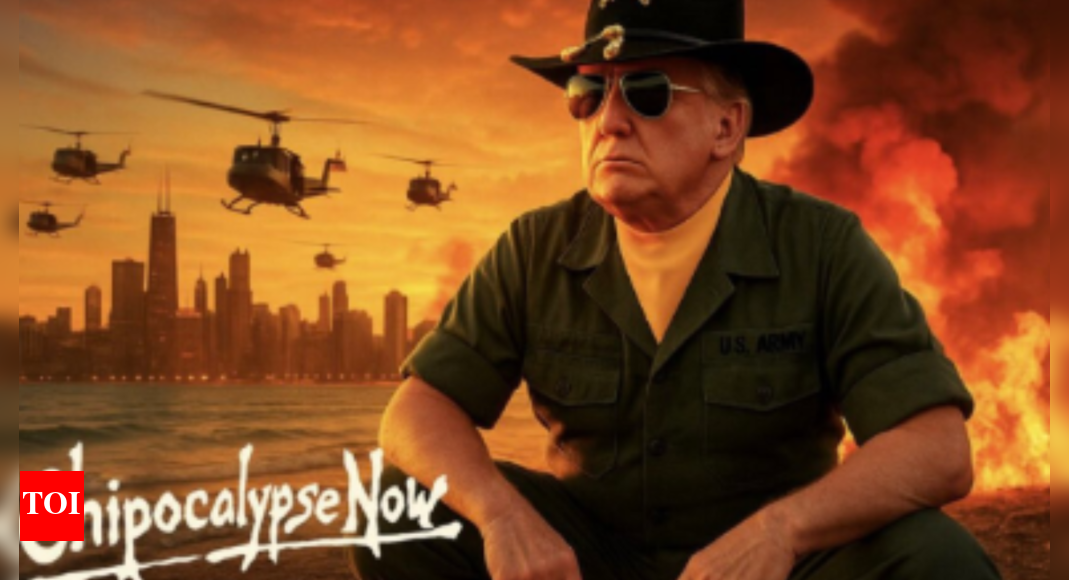 Chipocalypse Now’: Trump threatens Chicago with national guard; posts image of city under attack