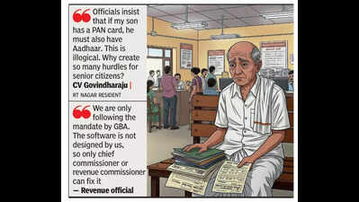 Senior citizens struggle for e-khata as Greater Bengaluru Authority insists on Aadhaar for NRI homeowners