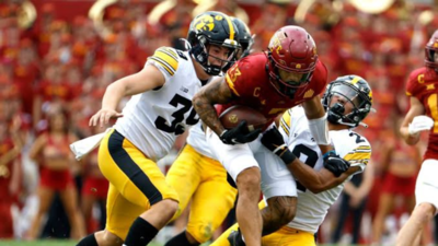  Tied late in fourth quarter in tense Cy Hawk battle at Jack Trice Stadium