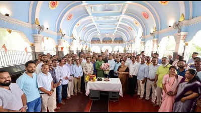 BJP Goa president birthday party in temple sparks row in state