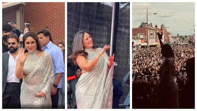 Kareena Kapoor Khan gets a superstar's welcome in Birmingham; hundreds gather to catch glimpse of actress - WATCH