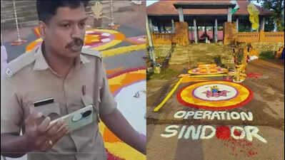 'Operation Sindoor' pookkalam sparks row in Kerala: FIR against RSS workers; BJP’s Rajeev Chandrasekhar slams govt
