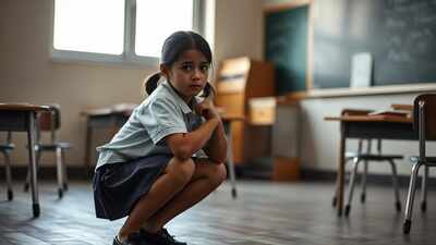 Chhattisgarh: 8-yr-old girl forced to do 100 squats in class, left unable to walk; school faces probe